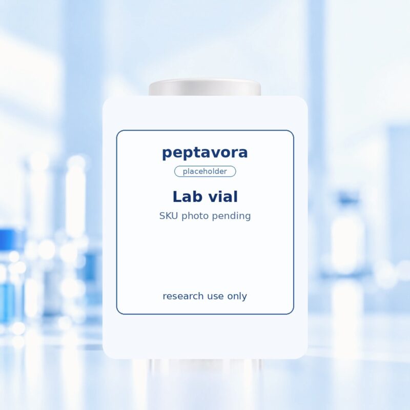 Peptavora research vial — SKU-specific photography pending
