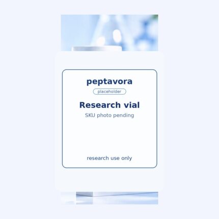 Peptavora research vial — SKU-specific photography pending