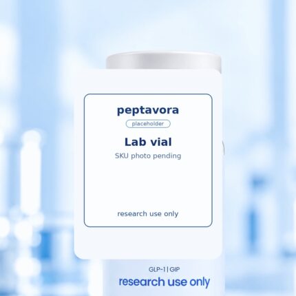 Peptavora research vial — SKU-specific photography pending
